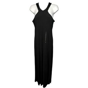 Lauren Ralph Lauren Womens Black‎ Halter Racer Back Maxi Dress Size Medium NWT